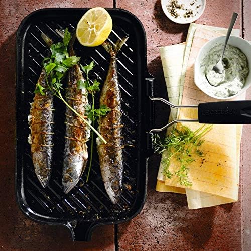 Le Creuset Gusseisen-Grillpfanne, , Schwarzmatt, 20049000000400 36 cm Rechteckig, 36 cm Rechteckig