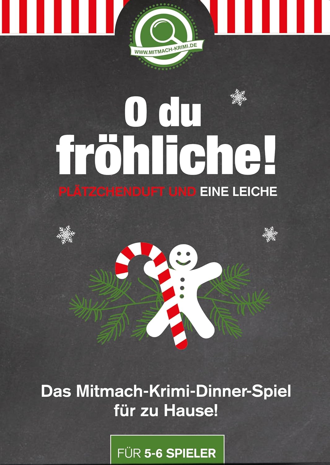 mitmach-krimi – O du fröhliche! Plätzchenduft und eine Leiche – Krimidinner Spiel für zuhause für 5-