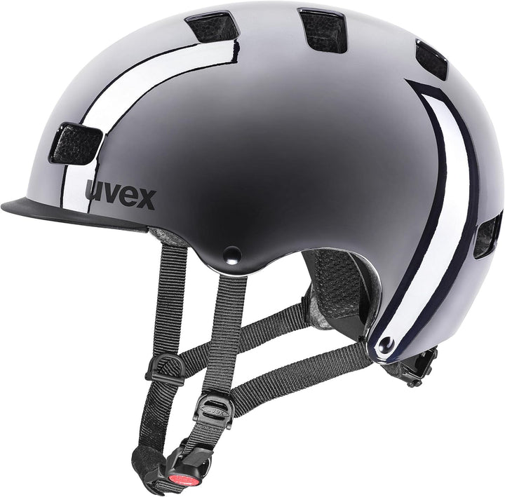 uvex hlmt 5 bike pro chrome - robuster City-Helm für Damen und Herren - individuelle Grössenanpassun