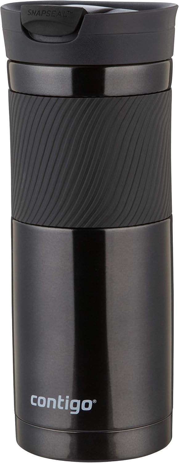 Contigo Snapseal Travel Mug Byron-Huron, Stainless Steel Thermal Vacuum Flask for hot and Cold Drink
