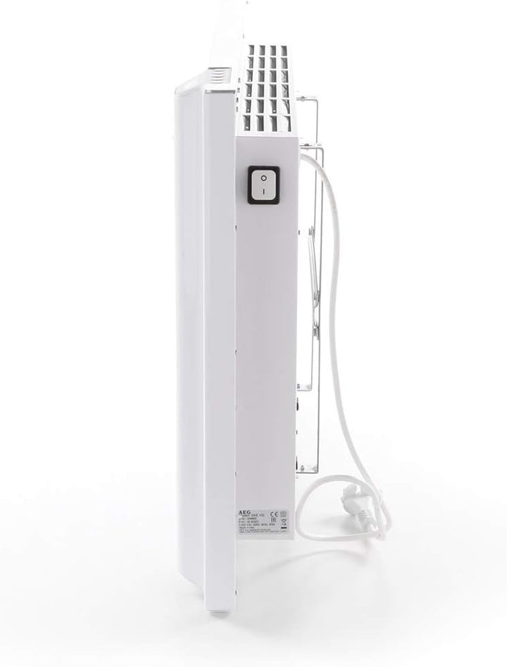 AEG Duo Wandkonvektor DKE 100, Elektroheizung energiesparend, 1000 W für ca. 12 m², LCD Display, Woc