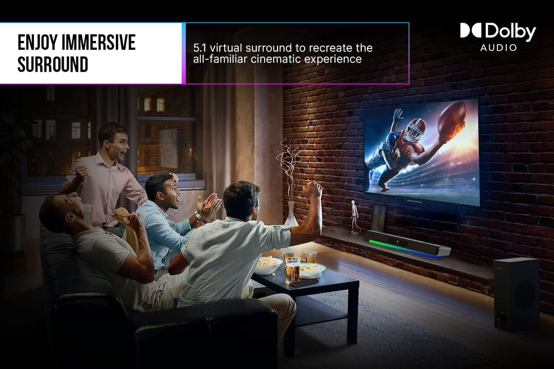 CREATIVE Sound Blaster Katana V2X, 2.1 Soundbar, HDMI ARC, USB Audio, SXFI, Optical-In