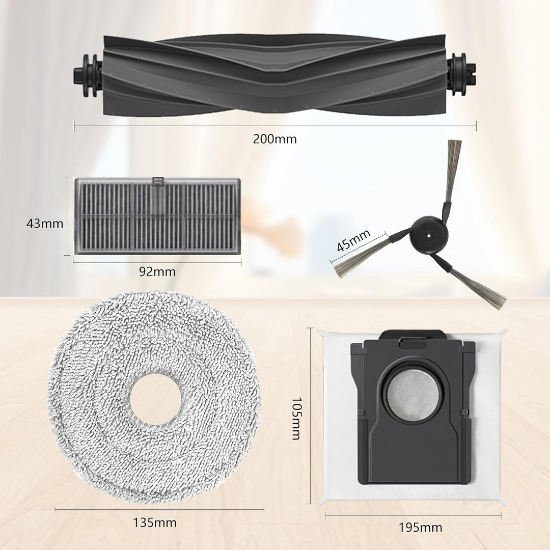 Yivy 29 Stück Zubehör für Dreame X40 Ultra/L40 Ultra /X40 Master Roboter Staubsauger ersatzteil, 2 H