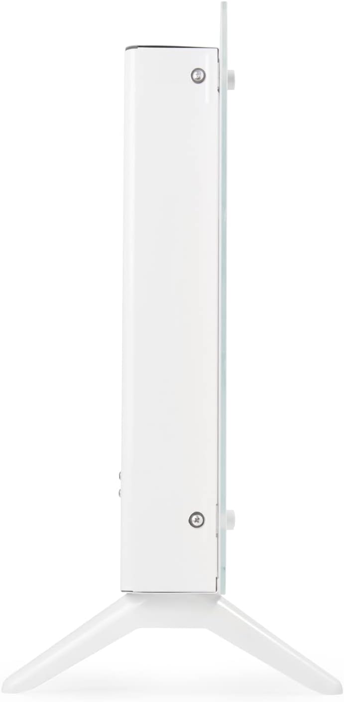 Macom Enjoy & Relax 937 Thermo Glass Konvektor mit 24h Timer und Raumthermostat, Weiss, 1000/2000W