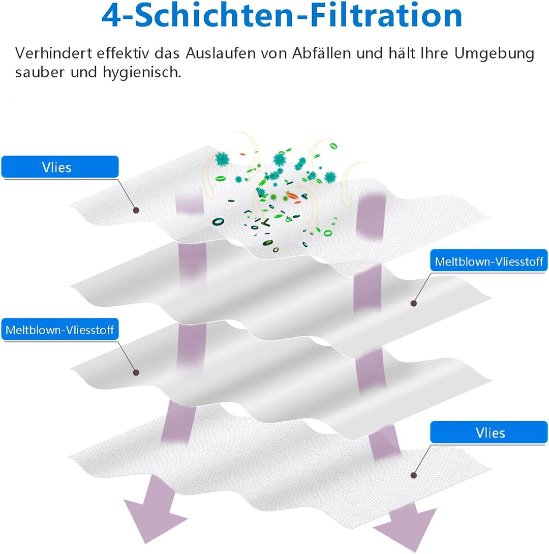 14 Stück Staubbeutel Ersatz für Roborock Q Revo/Qrevo Pro/Qrevo MaxV/Qrevo S/Qrevo master / S8 MaxV
