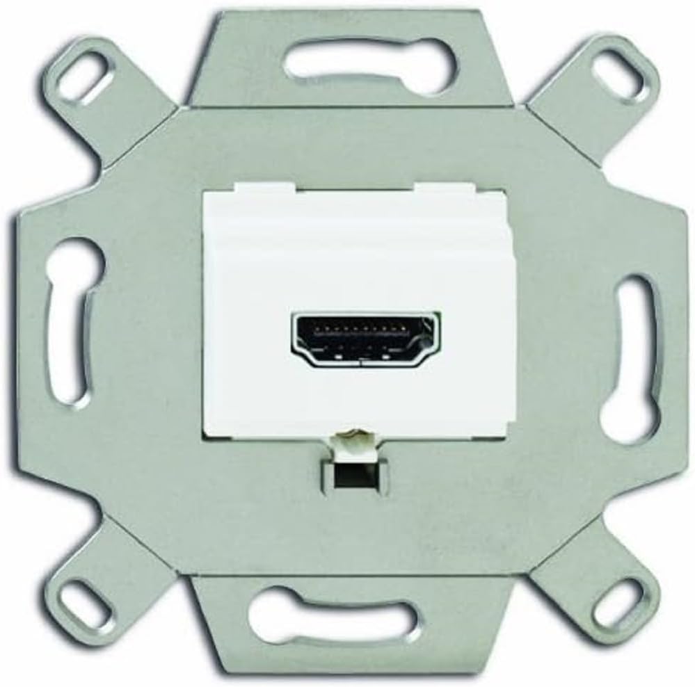 Busch-Jaeger 0261/23 0261/32 HDMI-Anschlussdose mit Schraubklemmen und Zugentlastung