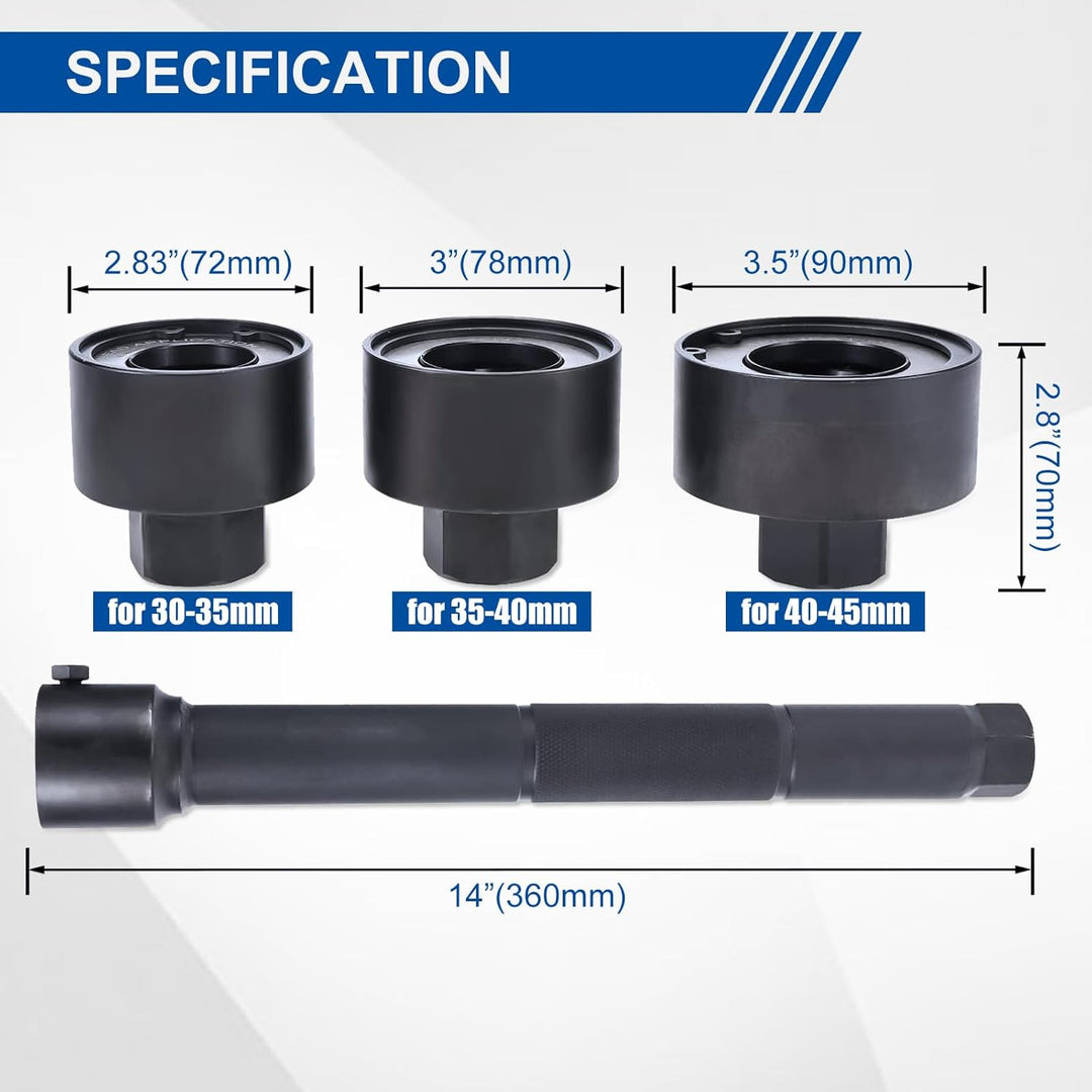 BOOMSTART Spurstangengelenk Werkzeug, 30-35 35-40 40-45mm Innere Spurstangen Werkzeug, Kugelgelenk A