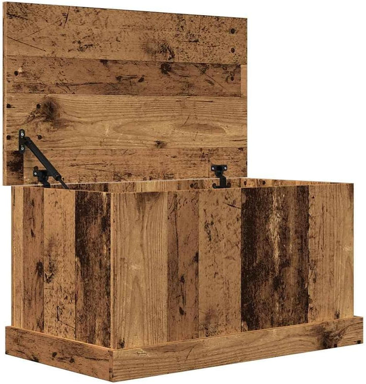 vidaXL Aufbewahrungstruhe Altholz-Optik 70x40x38 cm Holzwerkstoff, Aufbewahrungsbox, Werkzeugtruhe,