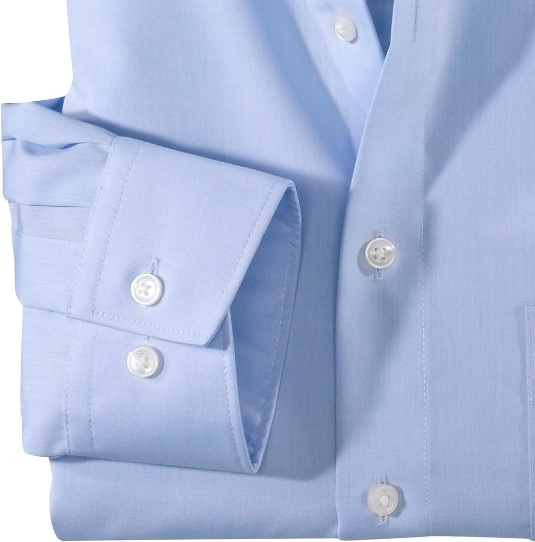 OLYMP Herren Oberhemd Langarm Luxor,Uni,Comfort fit,New Kent 39 Bleu 11, 39 Bleu 11