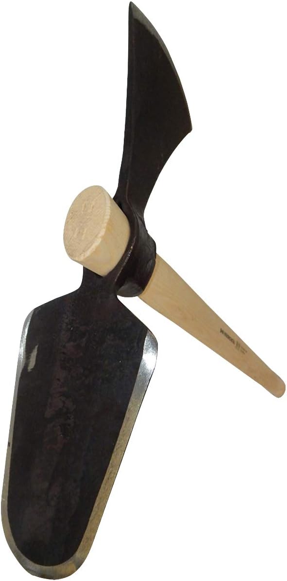 SHW-FIRE Gartenhacke - Wiedehopf Hacke mit Ovalblatt, robust geschmiedet mit 105cm Eschenstiel, Oval