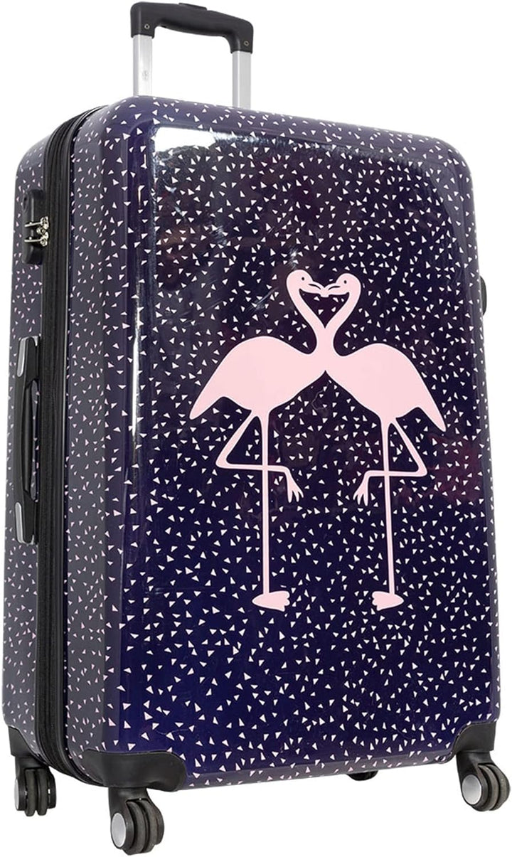 Bowatex Bunter Mittelgrosser Reisetrolley Flamingo Trolley Motivkoffer Vogel 70Li