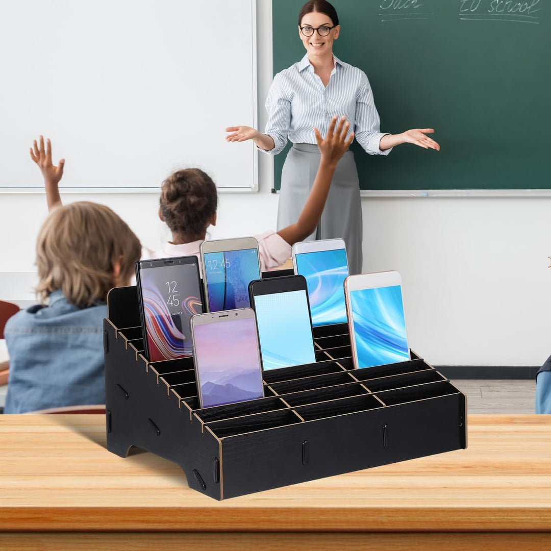 TOPBATHY Handy-Aufbewahrungsbox 30-Fächer- -Handy-Desktop-Organizer Telefonmanagement-Aufbewahrung M