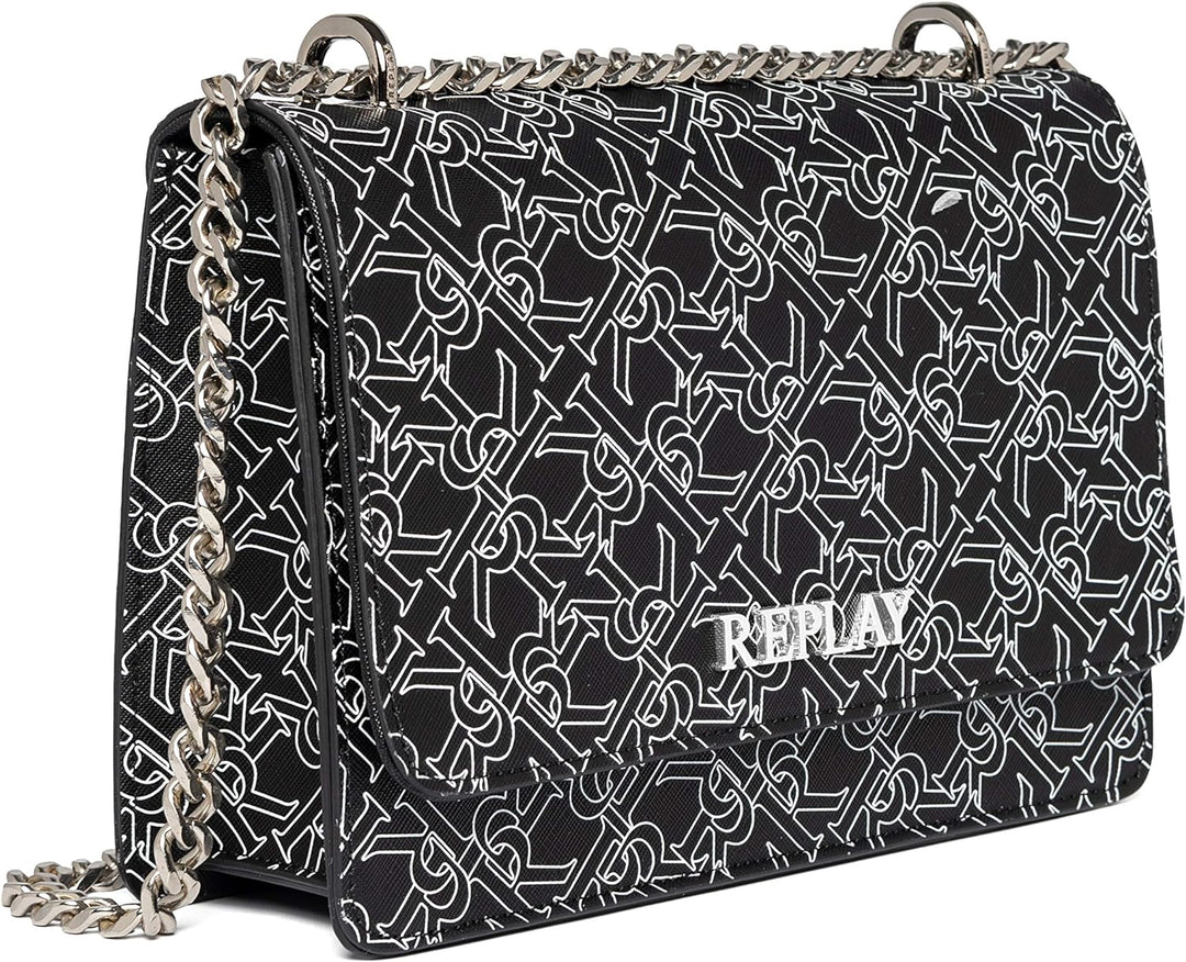 Replay Damen Fw3000 Umhängetasche, UNIC 098 Black, 098 Black
