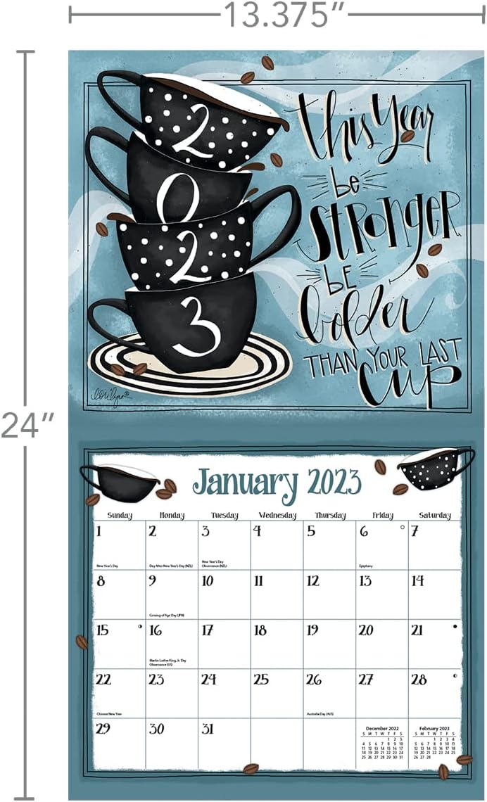 LANG Kaffee 2023 Wandkalender