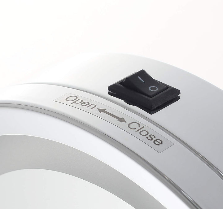 TUKA-i-AKUT Beleuchtet LED Kosmetikspiegel 5X Vergrösserung, 7" Schminkspiegel Badzimmerspiegel für