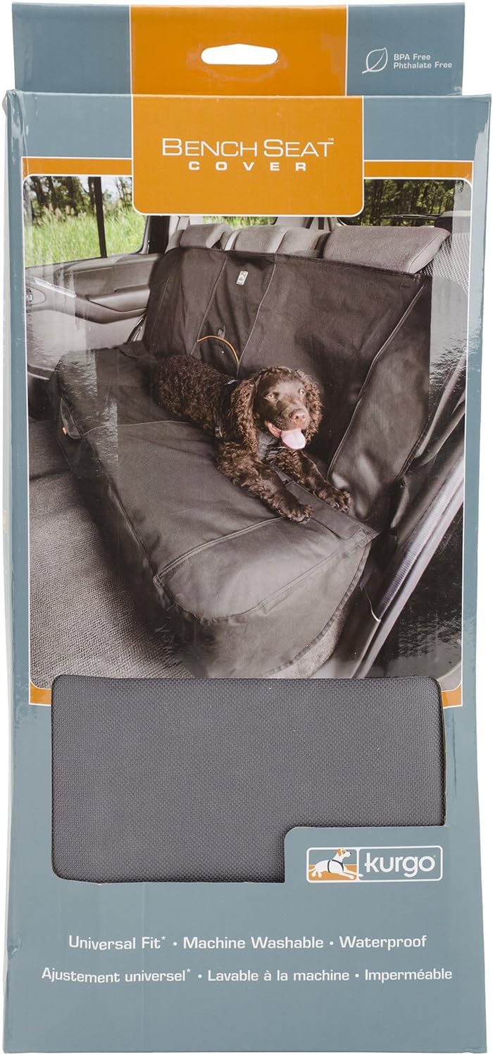 Kurgo Wander Rücksitz-Autoschondecke Hunde, Wasser- und schmutzabweisend, Universelle Passform, 140