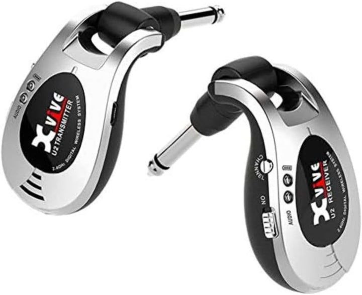 Xvive U2 Wireless Digital Transmitter/Receiver System for Guitar, Bass and Other Instruments, Rechar