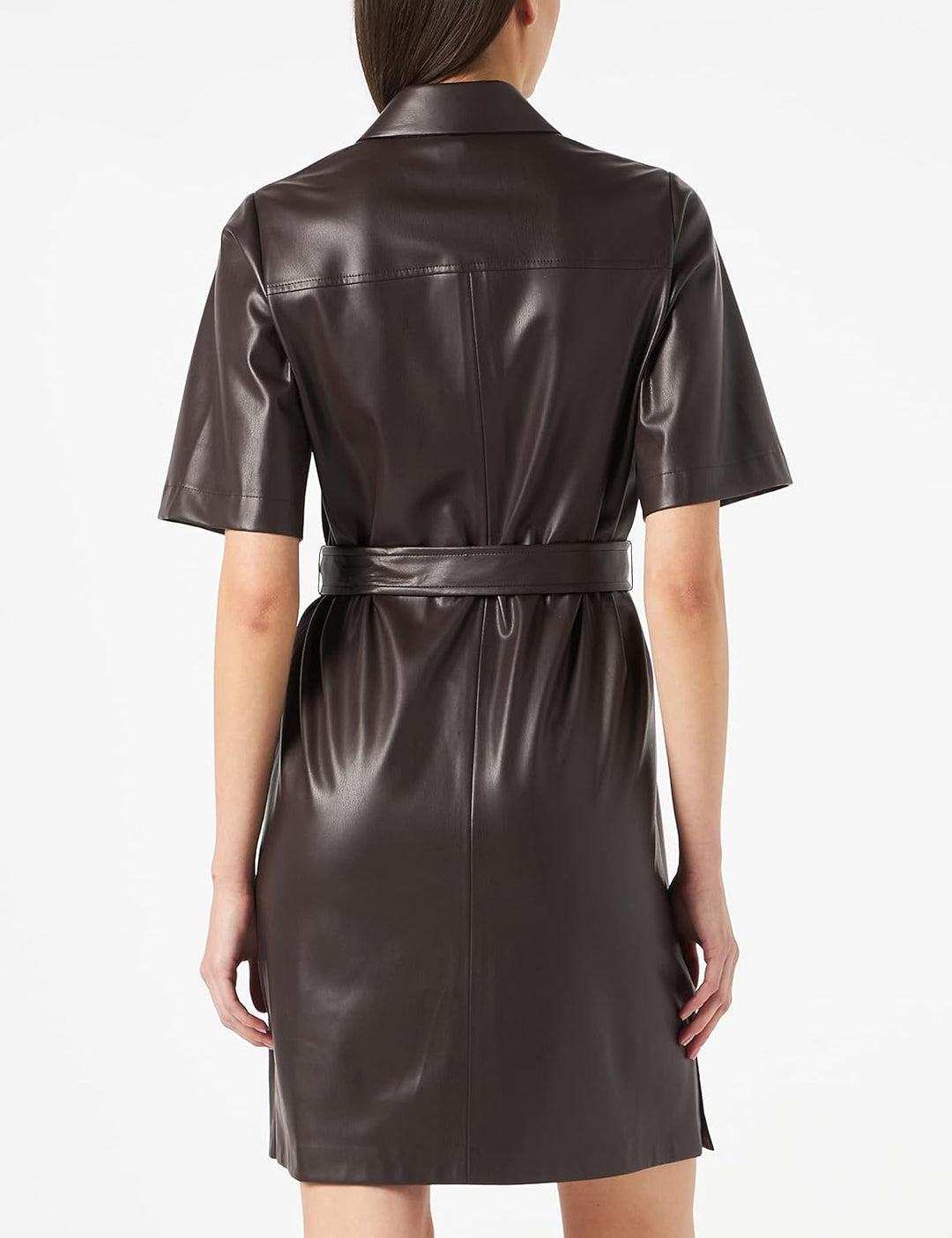 BOSS Damen C_dalelu Kleid 40 Dark Brown203, 40 Dark Brown203