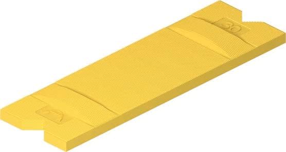 Roto/Gluske Verglasungsklotz GLAS-TEC GL-B | 100 x 38 x 4 mm | Farbe gelb | 500 Stück 100 x 38 x 4 m
