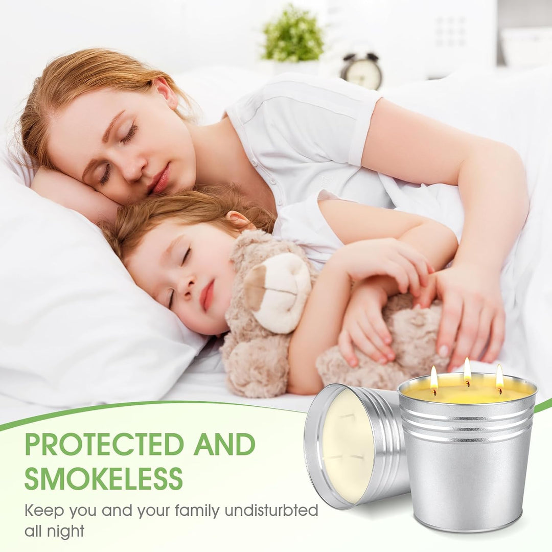 Citronella Kerze Outdoor Gross, 2 x 15oz Outdoor Kerzen Natürliche Sojawachs Zitronella Kerze Garten