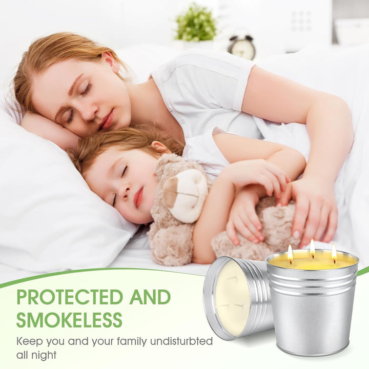 Citronella Kerze Outdoor Gross, 2 x 15oz Outdoor Kerzen Natürliche Sojawachs Zitronella Kerze Garten