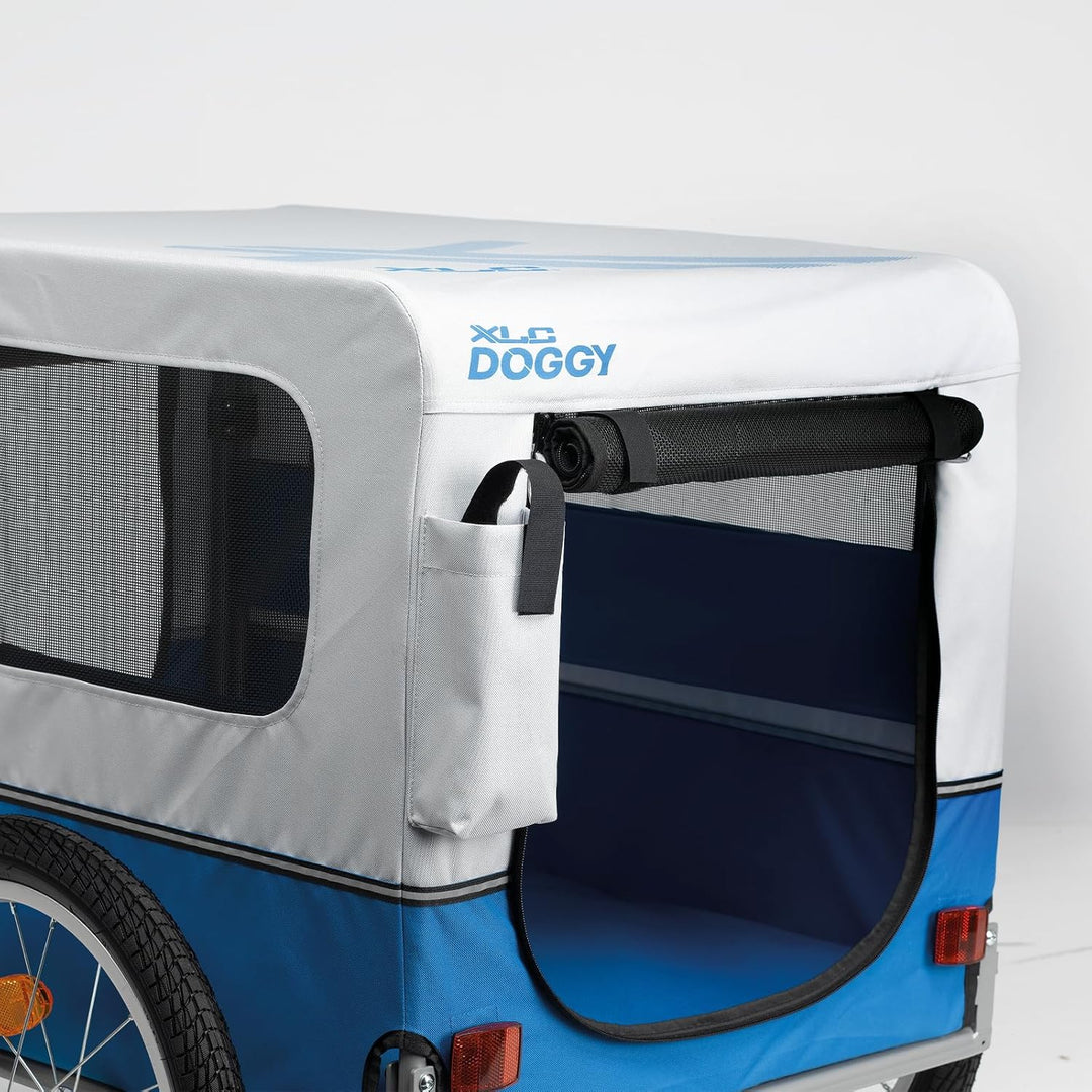 XLC Unisex – Erwachsene Doggy Van Fahrradanhänger 16 Zoll mehrfarbig, 16 Zoll mehrfarbig