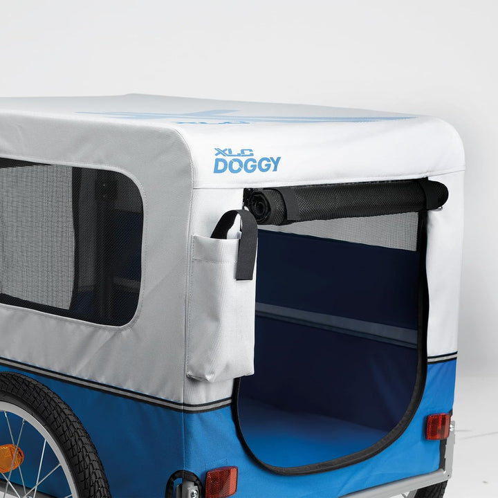 XLC Unisex – Erwachsene Doggy Van Fahrradanhänger 16 Zoll mehrfarbig, 16 Zoll mehrfarbig