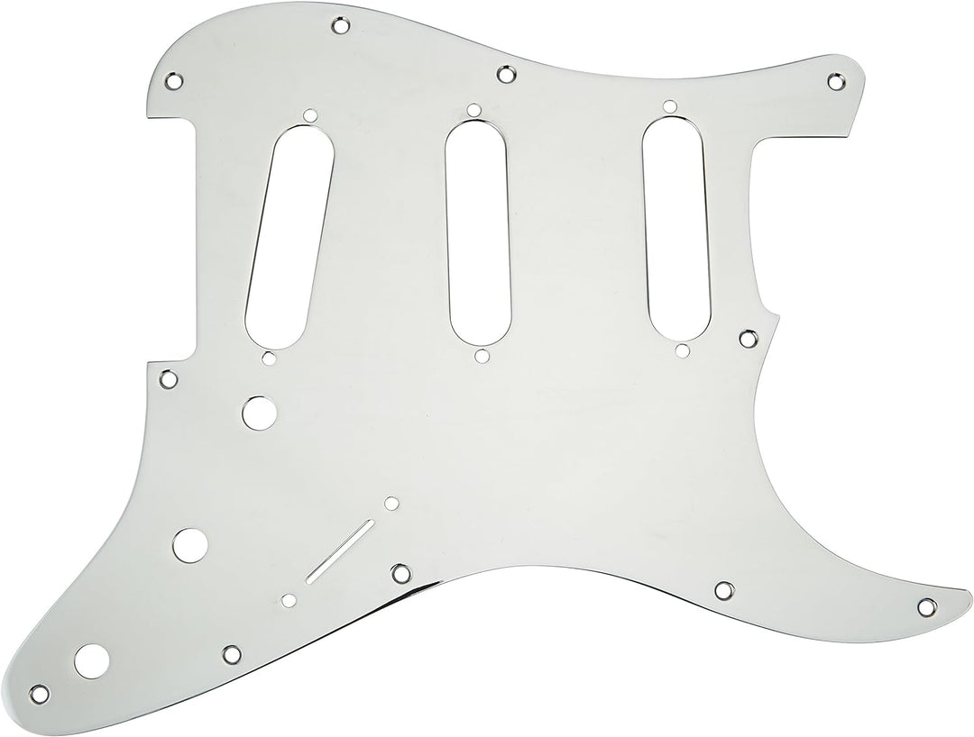 Fender 099-1360-100 1-Ply Chrome-Plated 11-Hole Mount S/S/S Stratocaster Pickguard