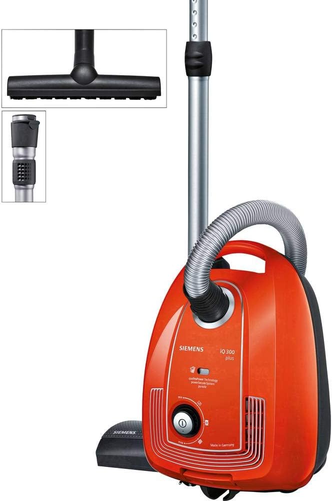 Siemens Staubsauger mit Beutel iQ300 VSP3AAAA, Bodenstaubsauger, Hygiene-Filter, Bodendüse für Parke
