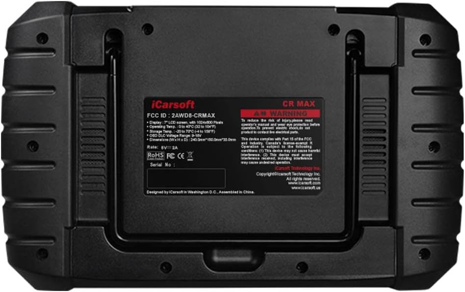 iCarsoft CR MAX Professionelles Multimarken-Fahrzeugdiagnosegerät zur Fehleranalyse, Universelles Di