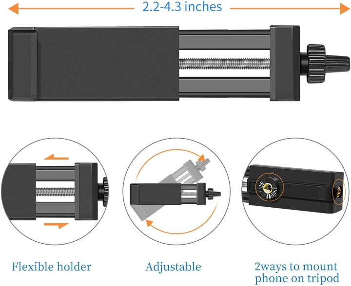 Handy Stativ Ringlichter Stativ, Verstellbarer Handy Video Ständer für iPhone Kamera, Videoaufnahme,