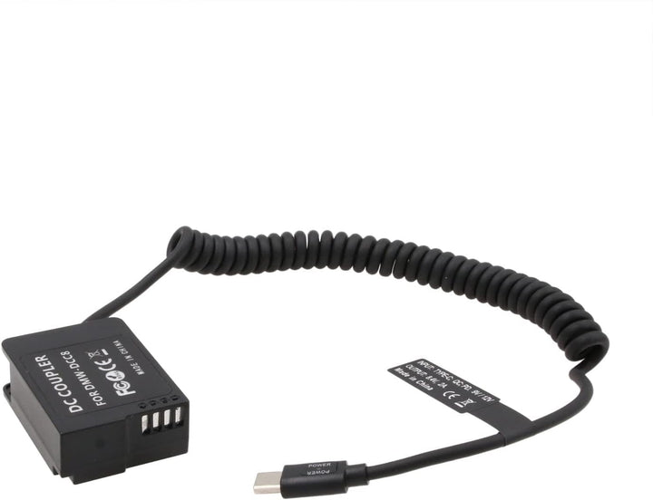 HangTon Power Bank QC PD 9V USB-C Dummy Akku für Panasonic G5 G7 G80 G99 FZ2500 FZ300 Sigma FP Kamer