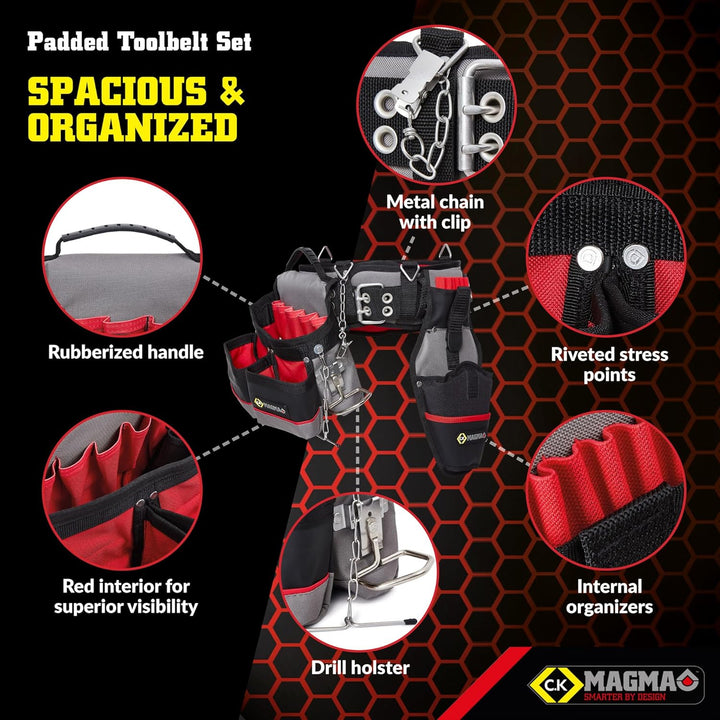C.K Magma MAGMA MA2738 Hochwertiger Werkzeuggürtelsatz