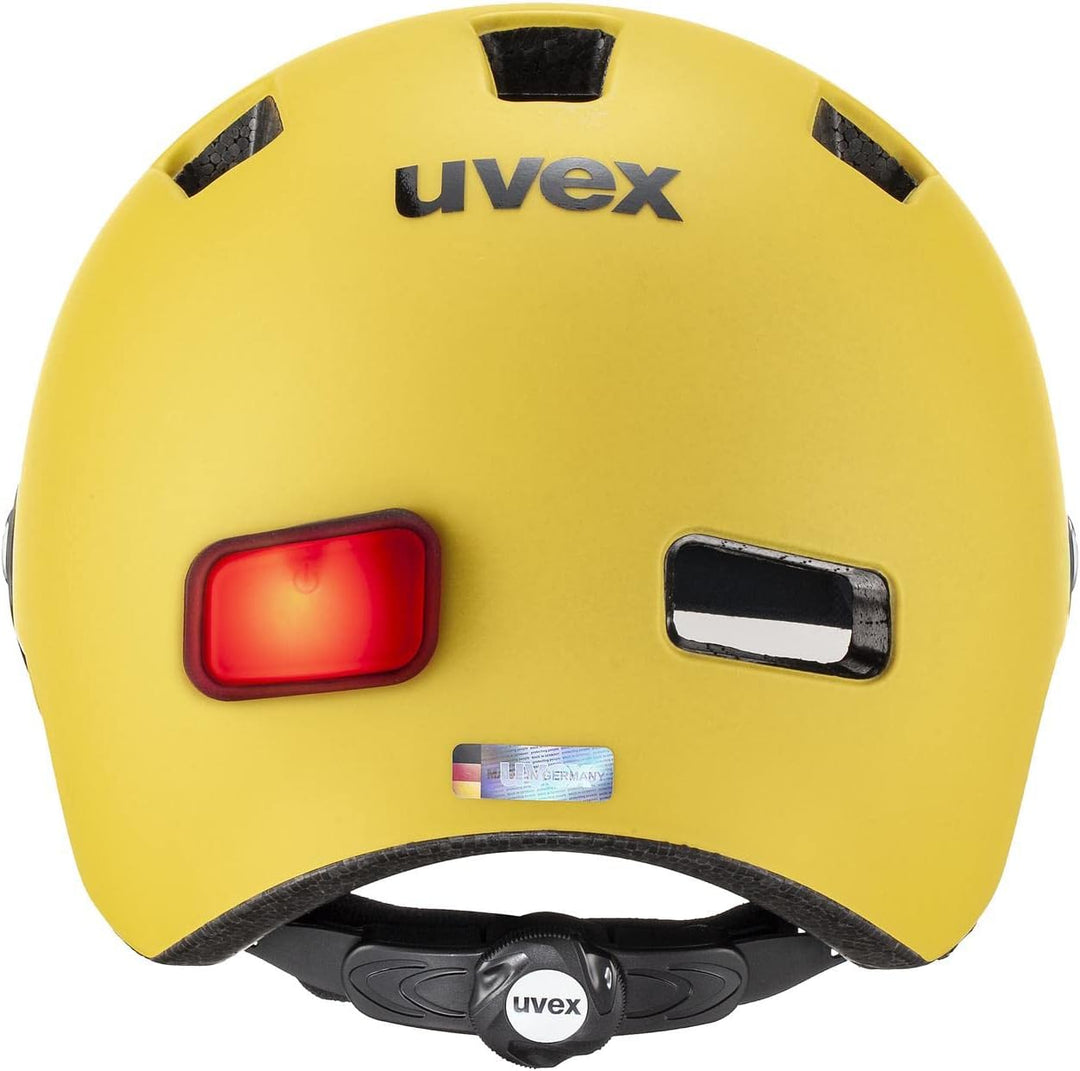 Uvex Rush Visor City Fahrrad Helm matt gelb 2023 55-58 cm, 55-58 cm