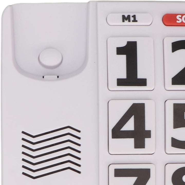 Grosses Tastentelefon für Senioren, Schnurgebundenes Festnetztelefon für das Büro zu Hause, Einfache
