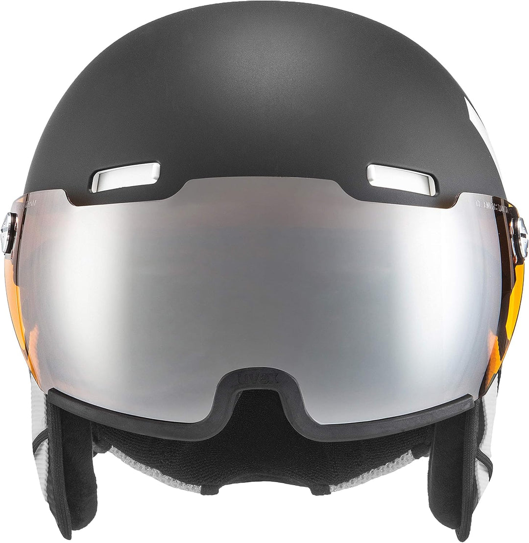 uvex hlmt 500 visor - Skihelm für Damen und Herren - mit Visier - individuelle Grössenanpassung - bl