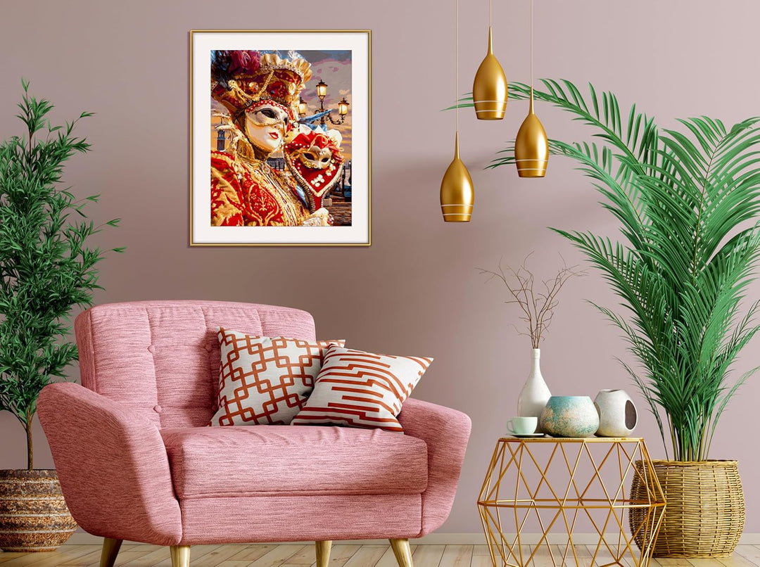 Schipper 609130869 Malen nach Zahlen - Karneval in Venedig - Bilder malen für Erwachsene, inklusive