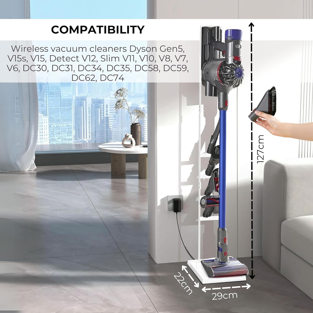 Staubsaugerhalter kompatibel mit Dyson V15 V12 V11 V10 V8 V7 V6 - DC45/ DC35/ DC58/ DC59/ DC62/ DC74