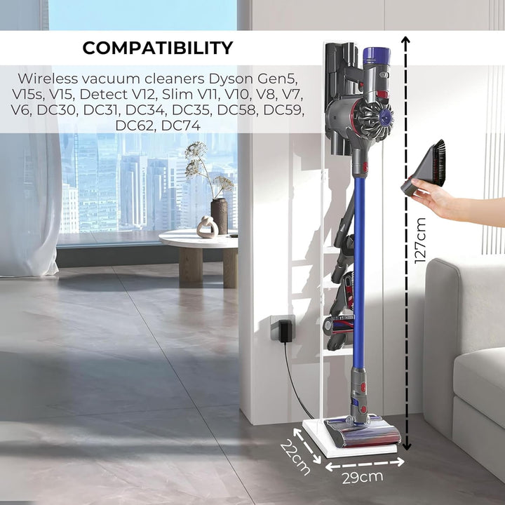 Staubsaugerhalter kompatibel mit Dyson V15 V12 V11 V10 V8 V7 V6 - DC45/ DC35/ DC58/ DC59/ DC62/ DC74