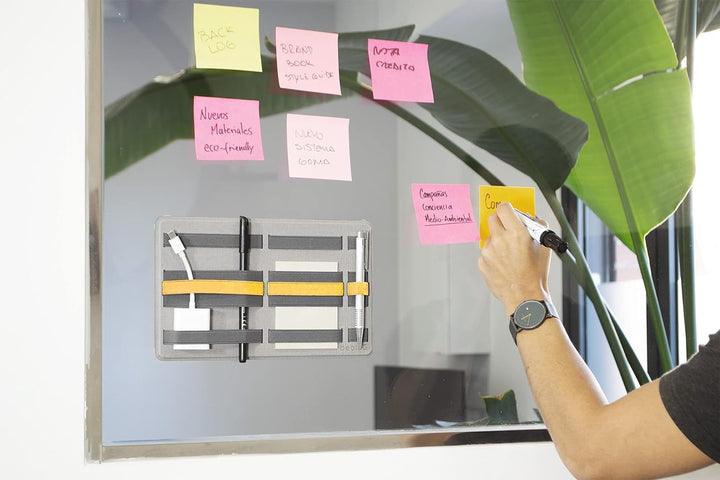 Beblau | SHIFT PRO | selbstklebender tragbarer Tech-Organizer für Laptops u. Rucksack | Büro u. Zuha