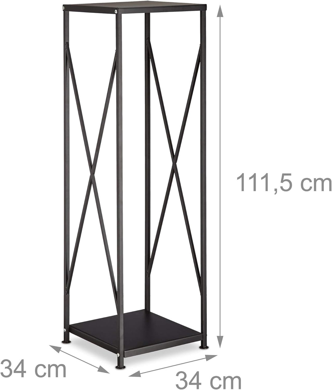 Relaxdays Kaminholzregal aus Stahl, pulverbeschichtetes Brennholzregal, Kaminholzständer HBT 111x34x