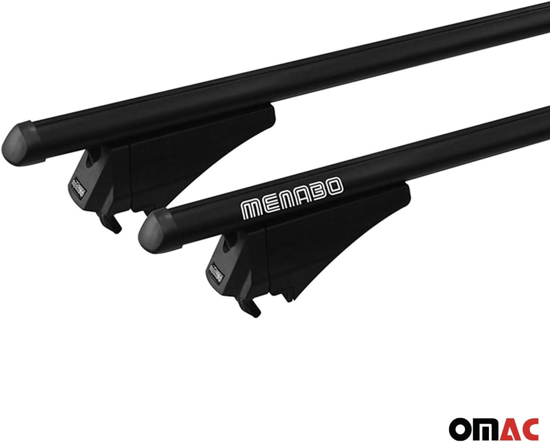 Menabo Grundträger Dachträger kompatibel mit Mercedes C-Klasse S206 2021-2023 Alu 75 Kg TÜV 2X Schwa