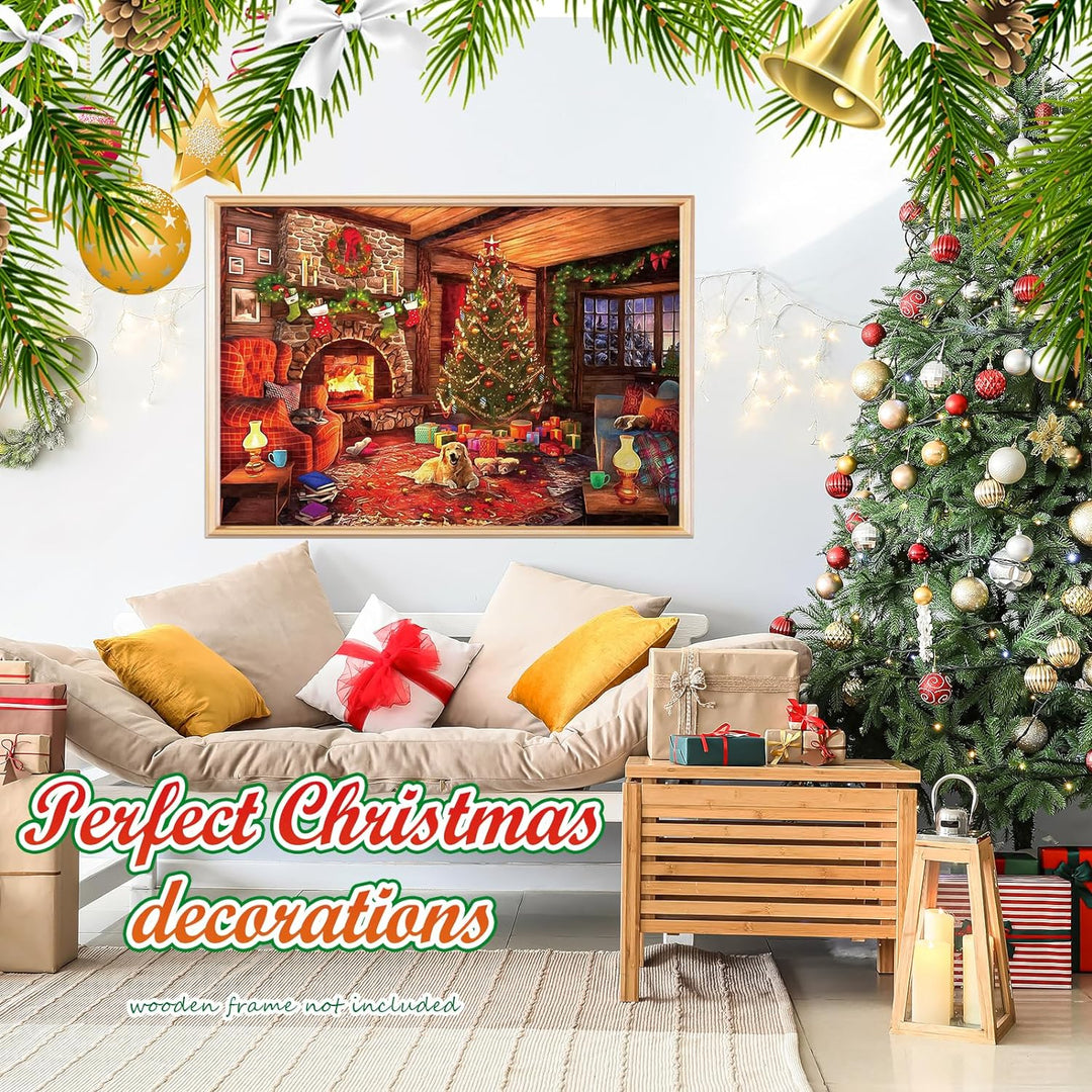 HappyGoLucky Adventskalender 2023 Puzzle Erwachsene, Jigsaw Puzzle 1000 Teile Weihnachten Geschenke