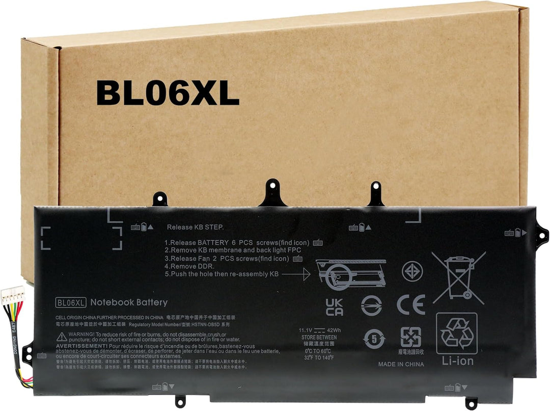 BLESYS Laptop Akku für HSTNN-W02C 722297-001 722236-171 722236-1C1 722236-2C1 722297-005 722236-271