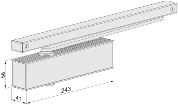 ECO-Schulte Der ECO Newton TS-31 Schliesskraft 1-3 nach EN ist ein hochwertiger Türschliesser Obentü