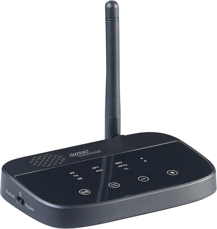 auvisio Transmitter, Bluetooth: 2in1-Audio-Sender & -Empfänger, Bluetooth 4.2, aptX, 100 m Reichweit