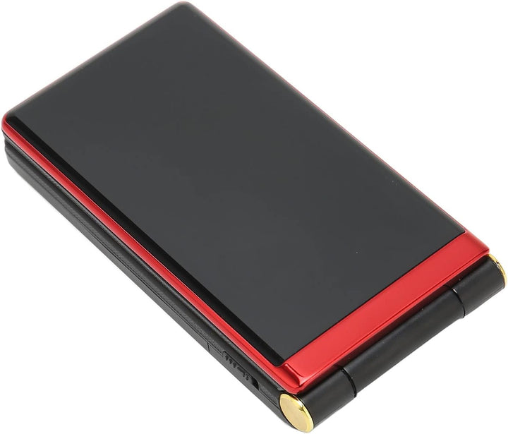 Dpofirs Senioren-Klapphandy, GSM 2G-Handy mit Doppelbildschirm, Entsperrt, Grosse Tasten, Grosser Bi