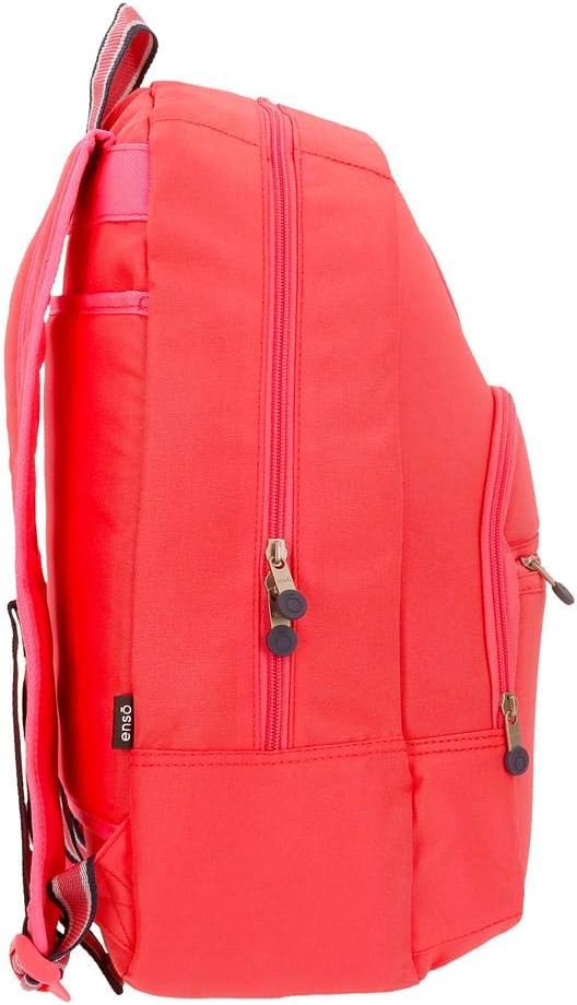Enso Basic Rucksack Orange 32x46x15 cms Polyester für 15,6"-Laptop 22.1L Koralle Rucksack, Koralle R