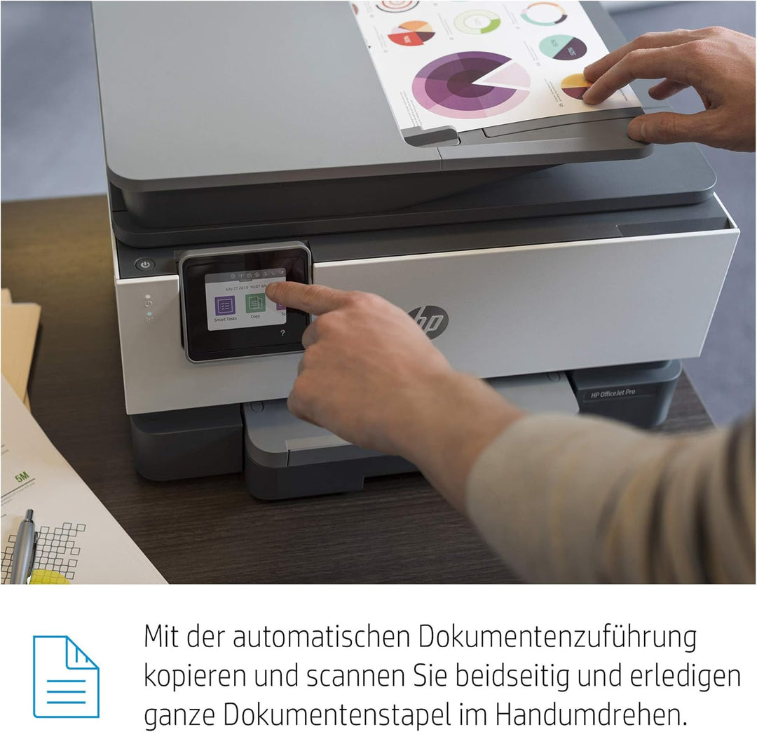 HP OfficeJet Pro 9012e Multifunktionsdrucker ( , A4, Drucker, Scanner, Kopierer, Fax, WLAN, LAN, Dup