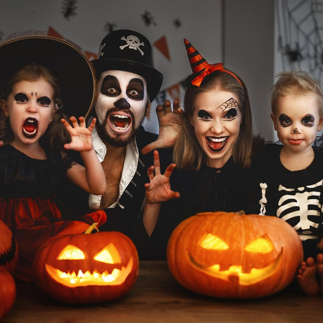 POFIBO 16 Stück Halloween Kürbis Schnitzset - Schnitzwerkzeug Kürbis, Kürbis Schnitzset mit Vorlagen